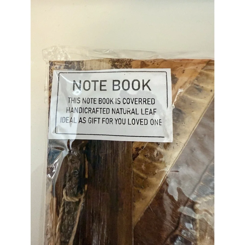 Sea Turtle Book or Album Handmade Natural Paper & Wood Boho Rustic Primitive NIB